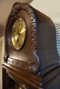 Antieke,staande, klok, art, deco, antique, grandfathers, standing, clock, Gustav, Becker